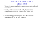 physical chemistry ii chem 3354
