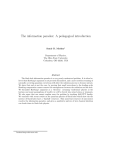The information paradox: A pedagogical introduction Samir D. Mathur Department of Physics,