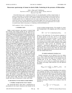 Recurrence spectroscopy of atoms in electric fields: Scattering in the...