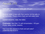 Types of Aquatic Life