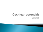 Cochlear potentials
