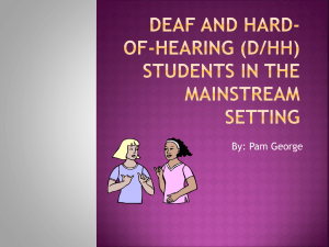 Getting to know your deaf/hard-of-hearing student