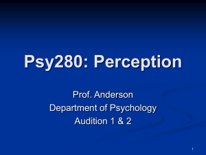 Pitch - Department of Psychology