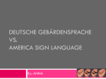 Deutsche Gebärdensprache