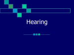 Lecture 11- Hearing