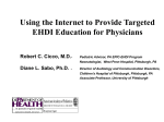 Using the Internet to Provide Targeted EHDI Education for Physicians