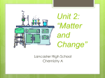 Chapter 2 Matter and Change