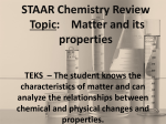 STAAR Chemistry Review Topic: Atomic Structure