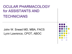 OCULAR PHARMACOLOGY