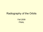 Radiography of the Orbits