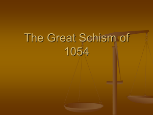 The Great Schism of 1054