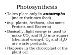 6 CO 2 + 6 H 2 O and light energy makes sugars (CH 2 O) + O 2