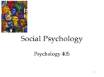 Social psychology