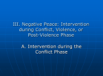 IIIA.Negative Peace - Society for the Study of Peace, Conflict