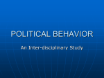 POLITICAL BEHAVIOR