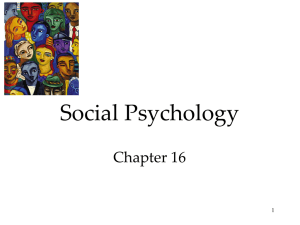 Unit 14 Social psychology