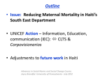 Reducing Maternal Mortality in Haiti’s South East Department
