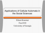 Applications of Cellular Automata in the Social Sciences