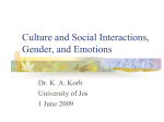 Culture and Social Interactions
