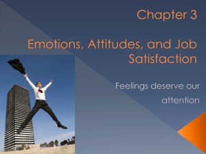 Chapter 3 Emotions, Attitudes and Job Satisfaction