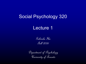 Lecture 1 - University of Toronto