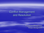 Conflict Management and Resolution Resource