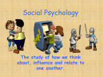 Social Psychology