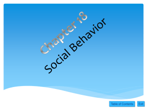 Social Behavior - Plain Local Schools