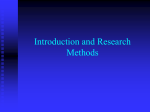 Chapter 1: Intro & Research Methods