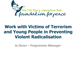 Work with Victims of Terrorism and Young People in Preventing