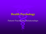 Patient-Practitioner Relationship – Study 1