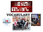 Musical Theatre Vocabulary Powerpoint