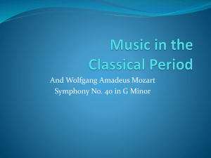 Music in the Classical Period