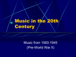 Music in the 20th Century