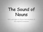 The Sound of Nouns
