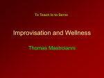 Improvisation and Wellness