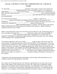 LEGAL CONTRACT FOR THE COMPOSITION OF A MUSICAL WORK