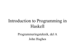 Introduction to Haskell(1)
