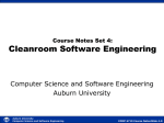 Cleanroom Software Engineering