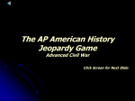 Ap American Government Jeopardy Game (Advanced)