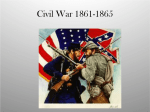 Civil War – 1861 to 1865