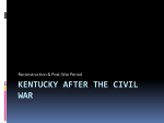 KENTUCKY AFTER THE CIVIL WAR