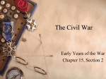 The Civil War - Mrs. Rice