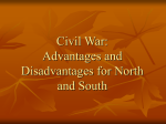 Civil War: Advantages and Disadvantages for North