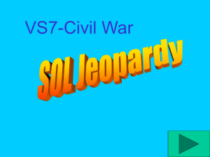 CIVIL WAR "Jeopardy" Review Game