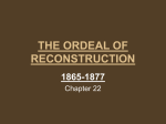 the ordeal of reconstruction