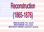 Reconstruction - OCPS TeacherPress