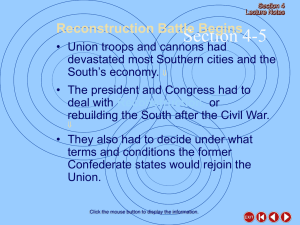 Congressional Reconstruction