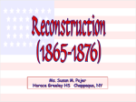 Reconstruction - Administration