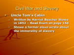 Fugitive Slave Act – did not allow anyone that had escaped a trial